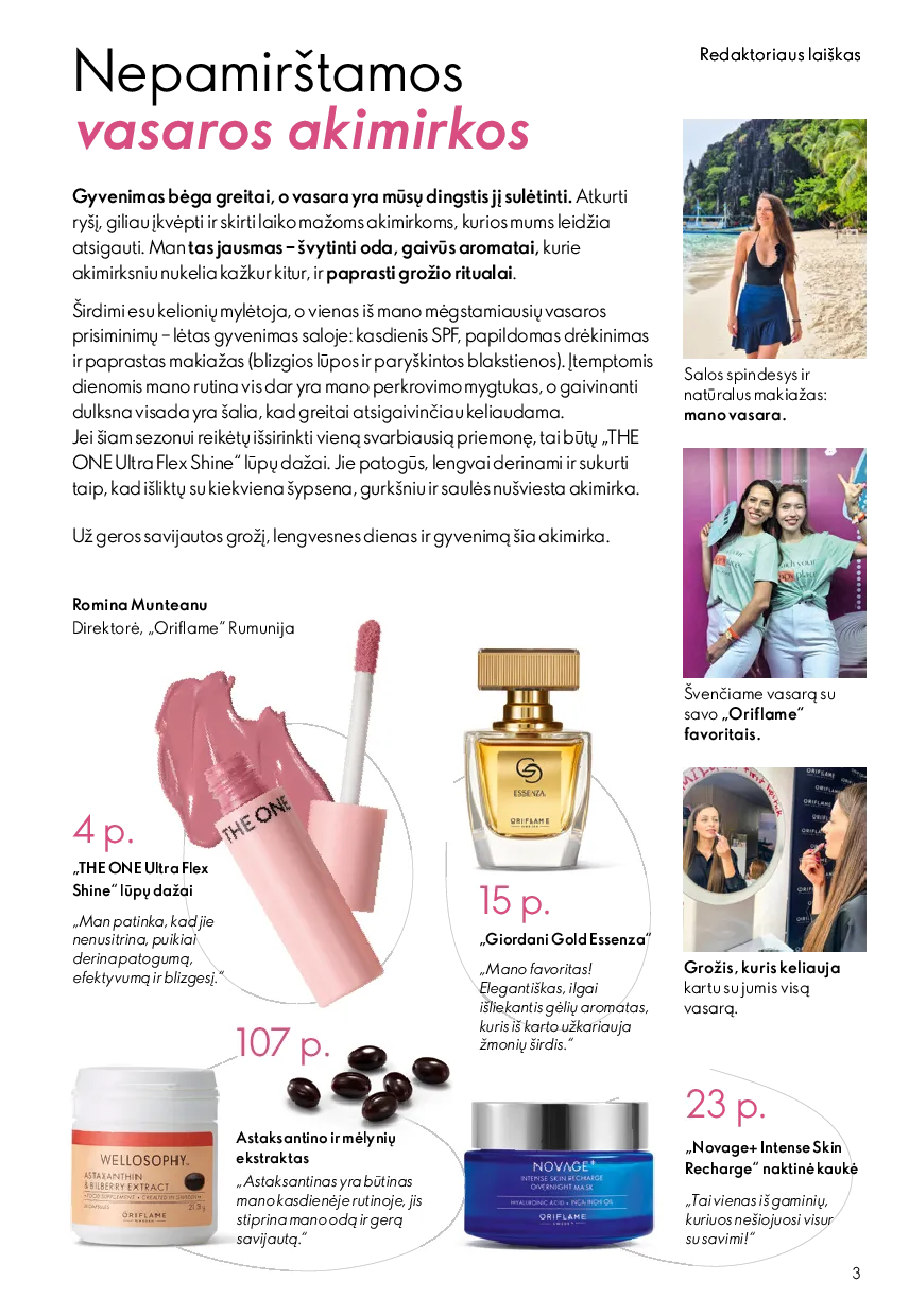 Oriflame katalogas – 3 psl.