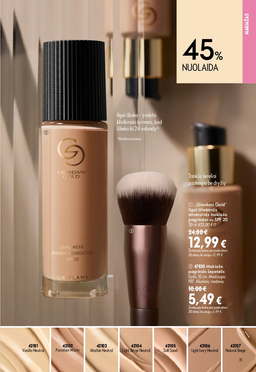 Oriflame katalogas – 31 psl.