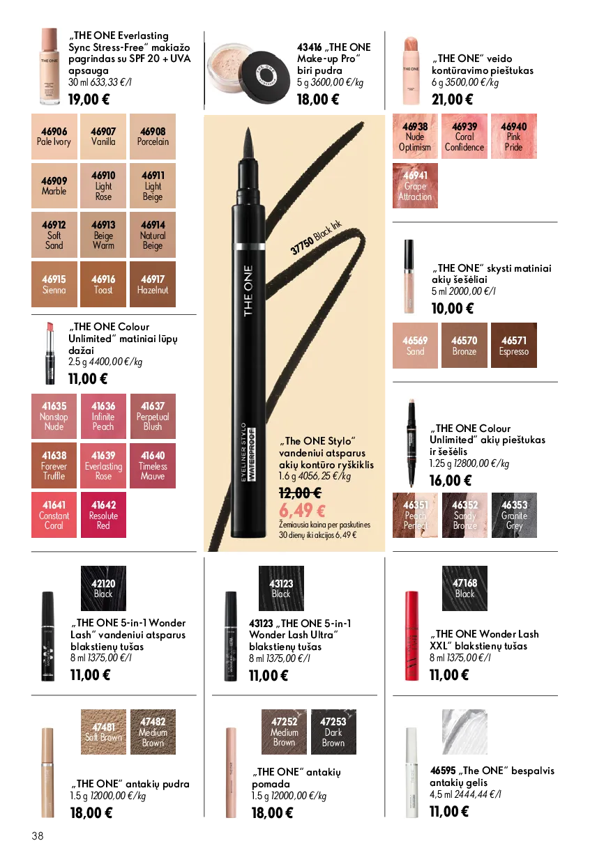 Oriflame katalogas – 38 psl.