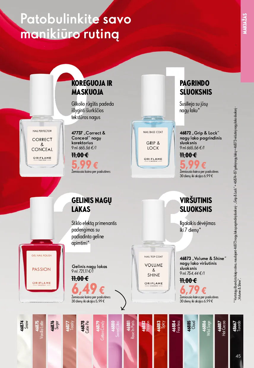 Oriflame katalogas – 45 psl.