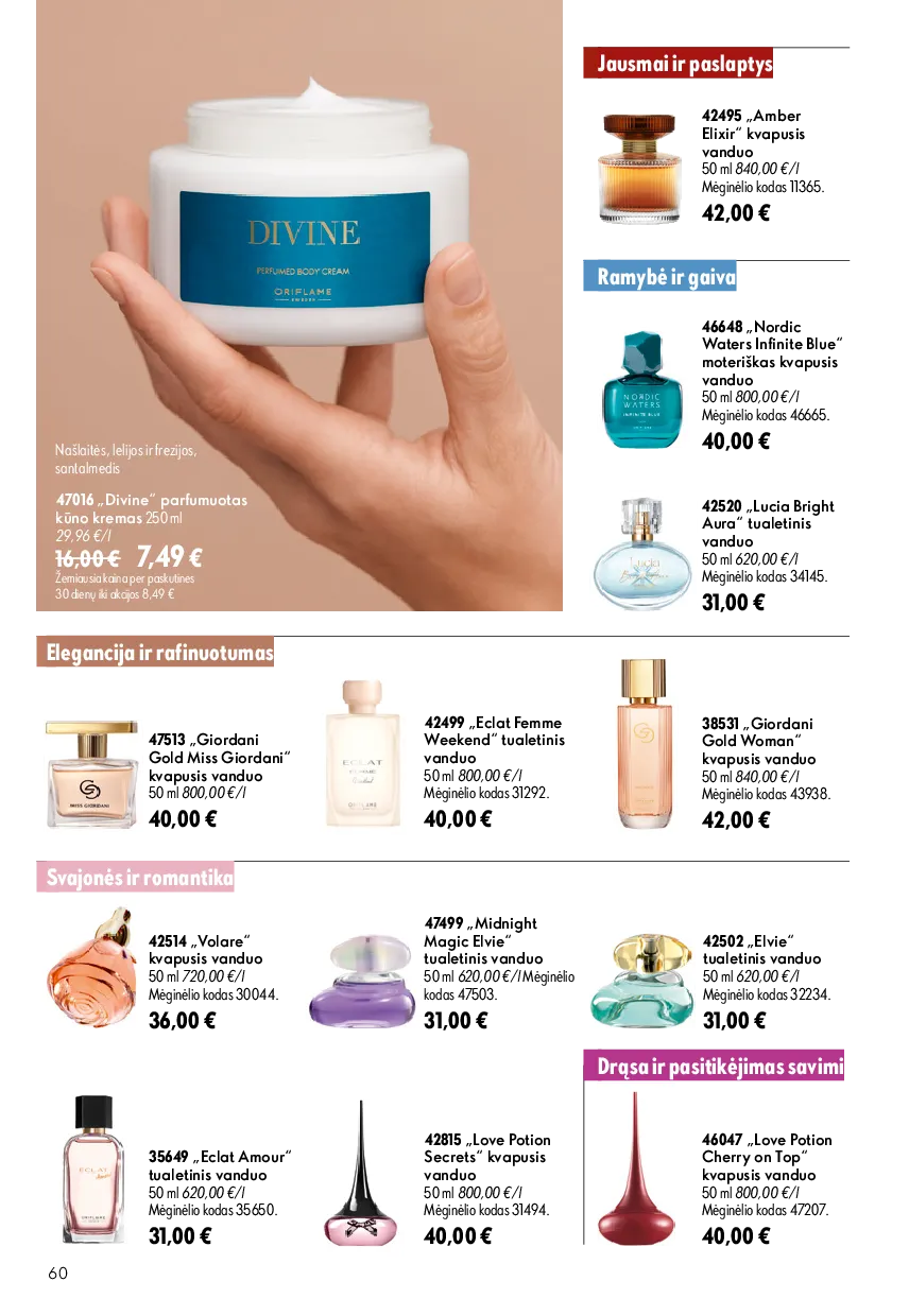 Oriflame katalogas – 60 psl.