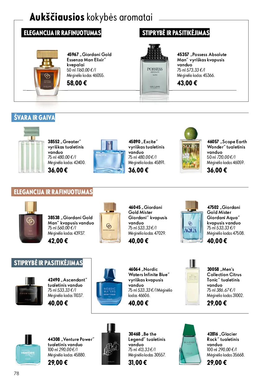 Oriflame katalogas – 78 psl.
