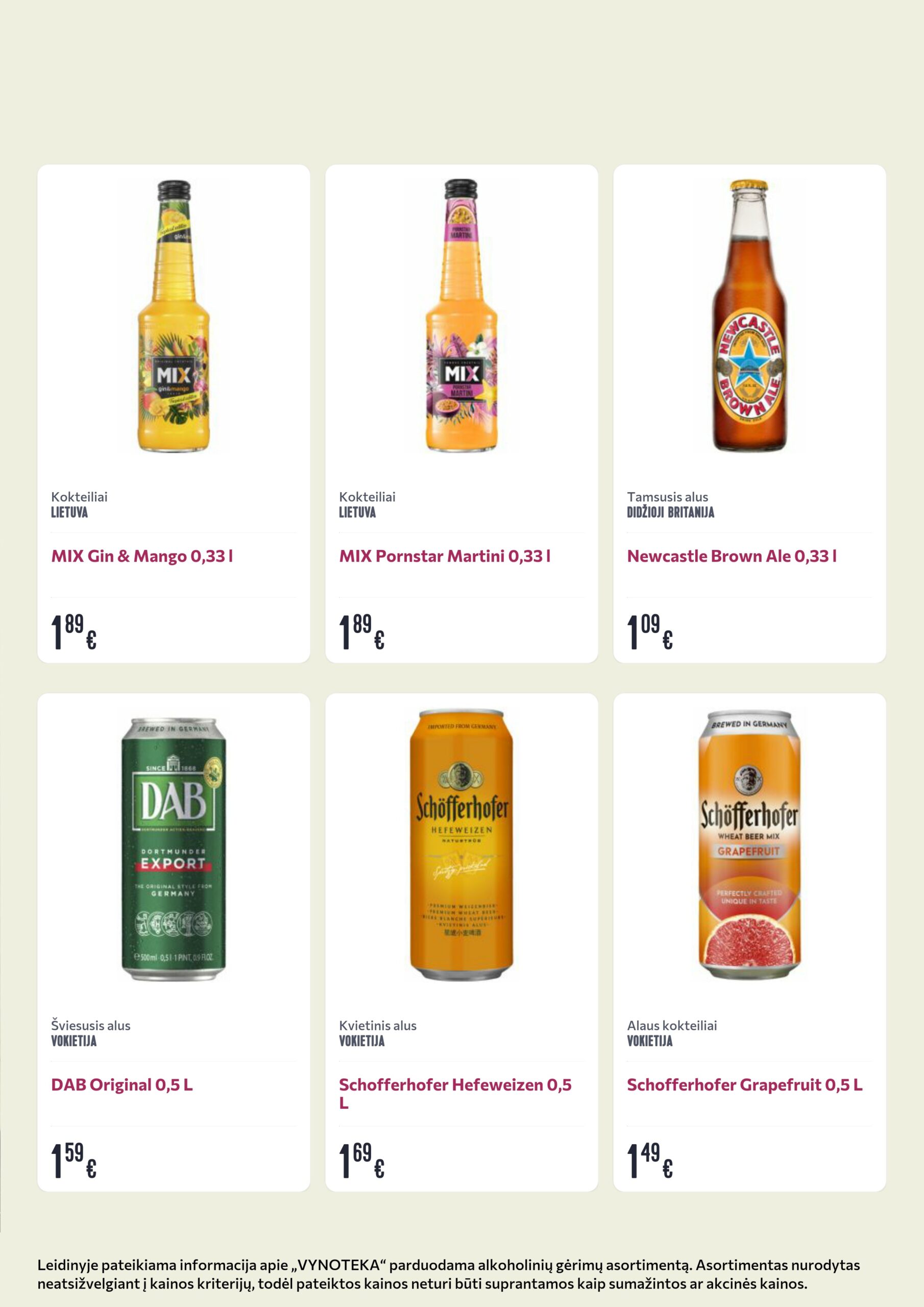 Vynoteka leidinys (gėrimų) – 3 psl.