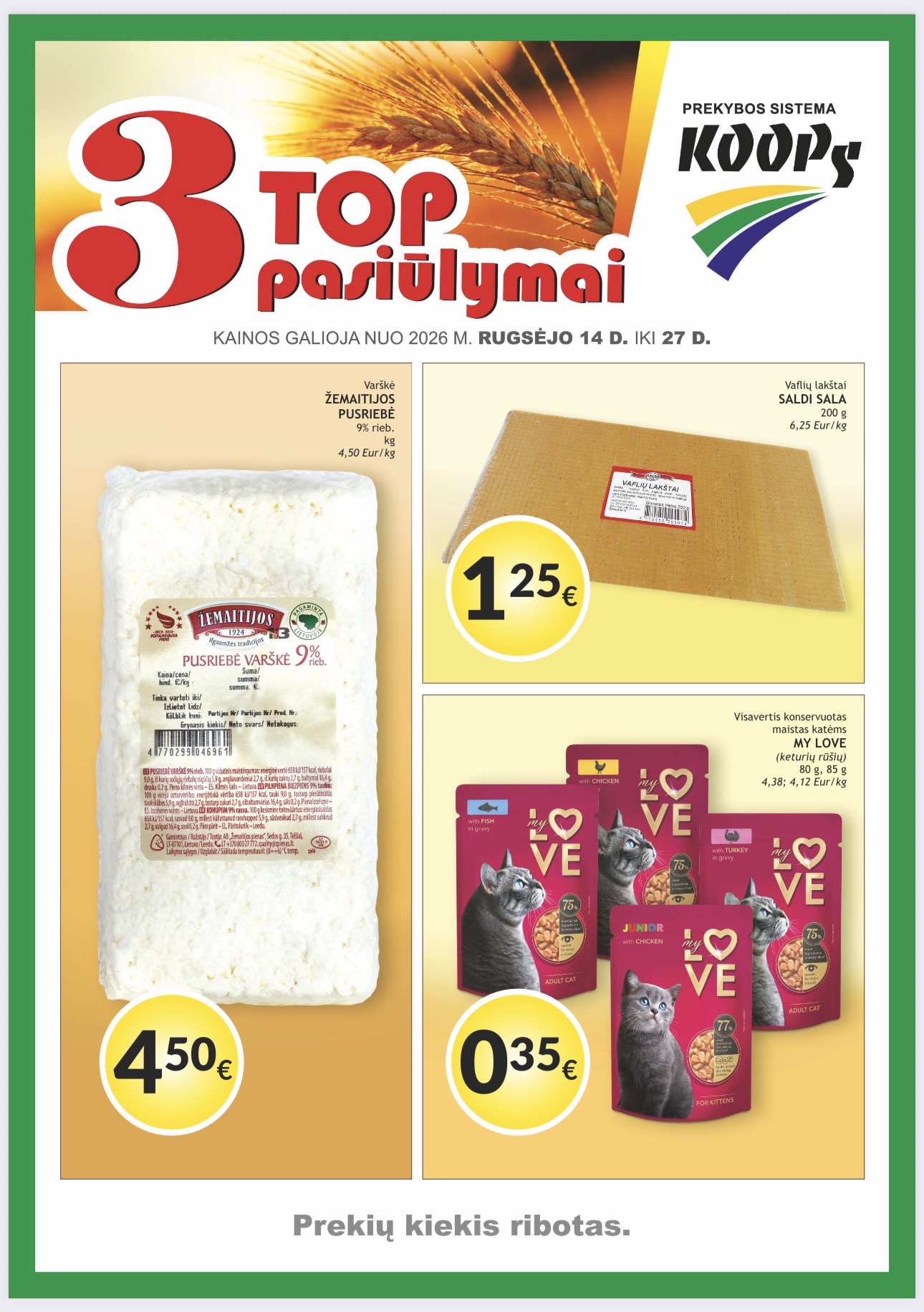 Koops akcijų leidinys – 9 psl.