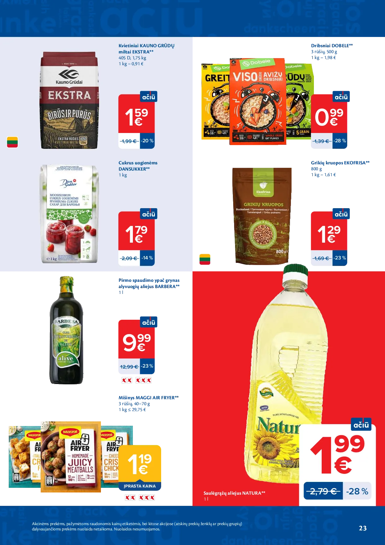 Maxima akcijos šią savaitę. Galioja nuo 2026-08-18 iki 2026-08-24 – 23 psl.