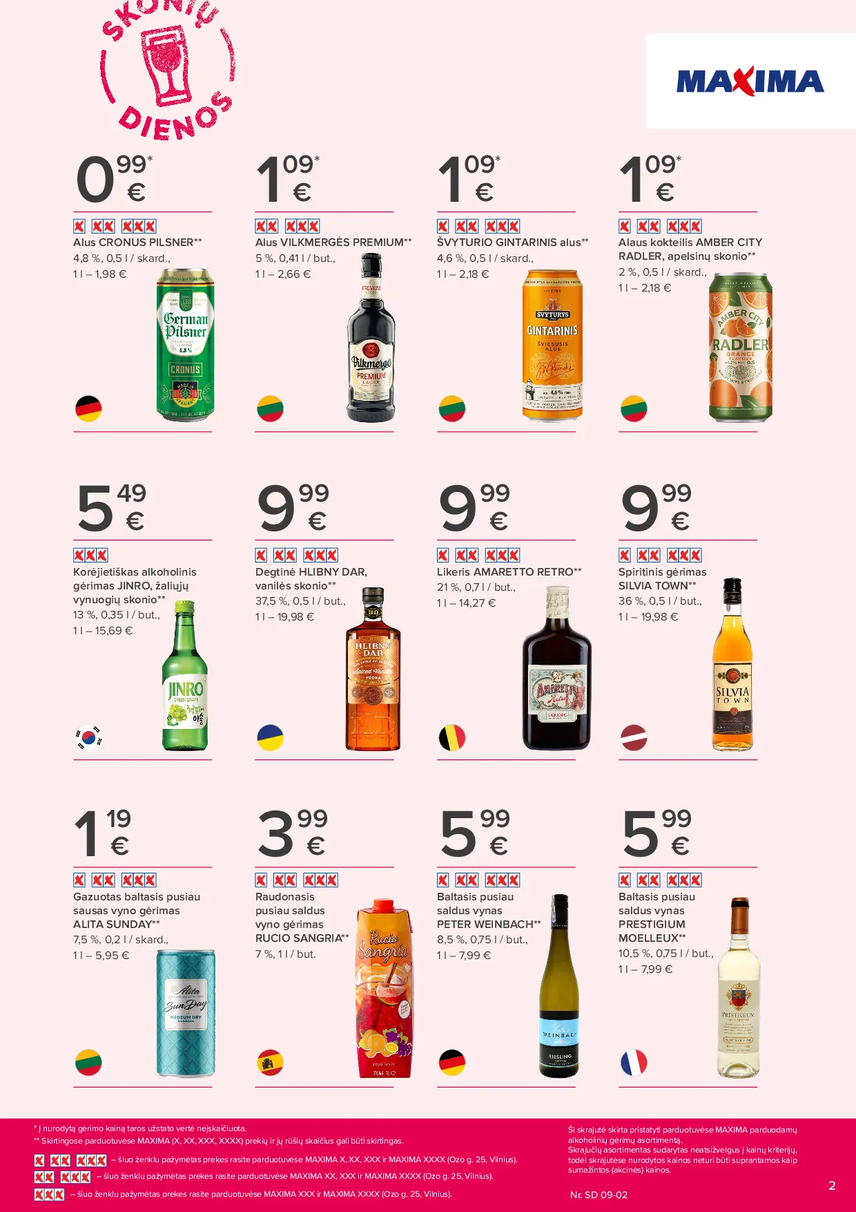 Maxima Skonių dienos naujausias leidinys – 2 psl.