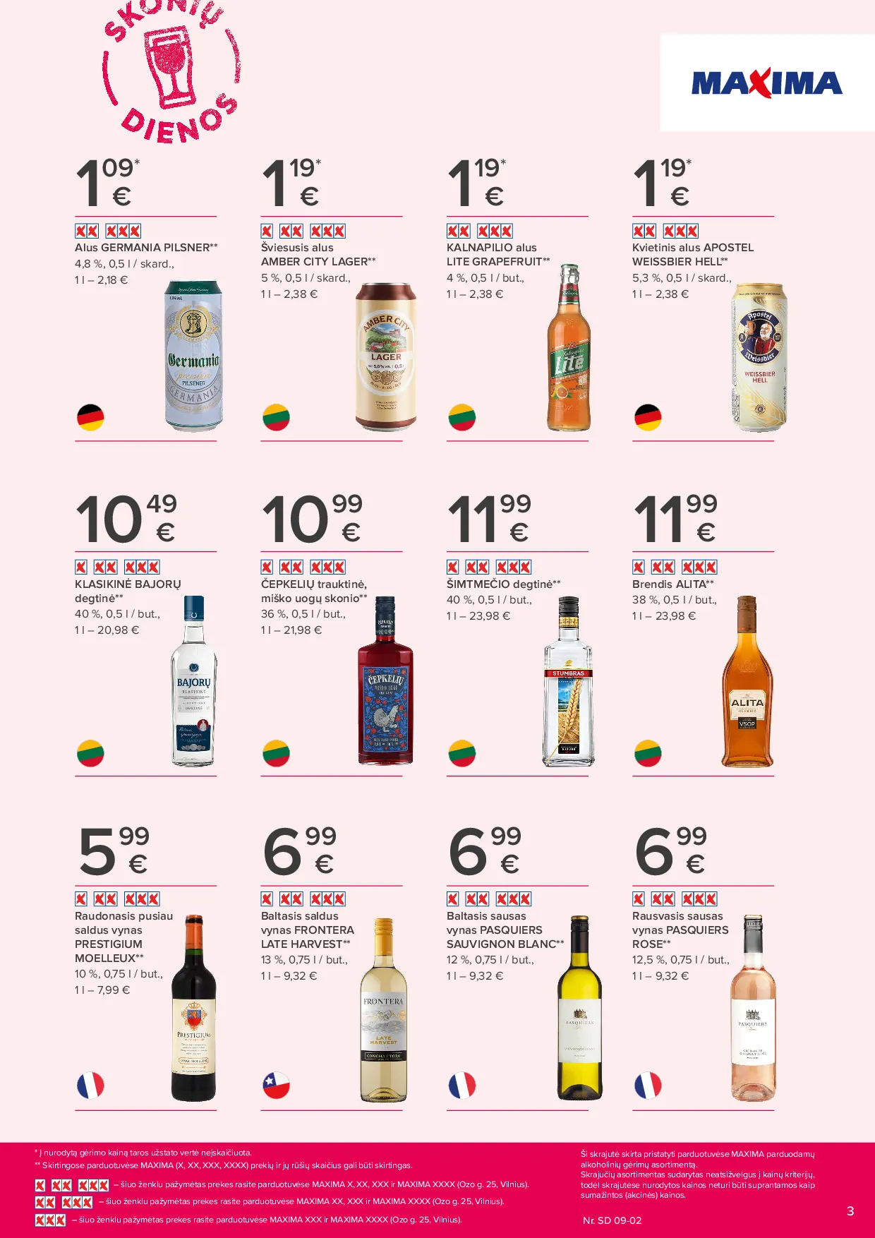 Maxima Skonių dienos naujausias leidinys – 3 psl.