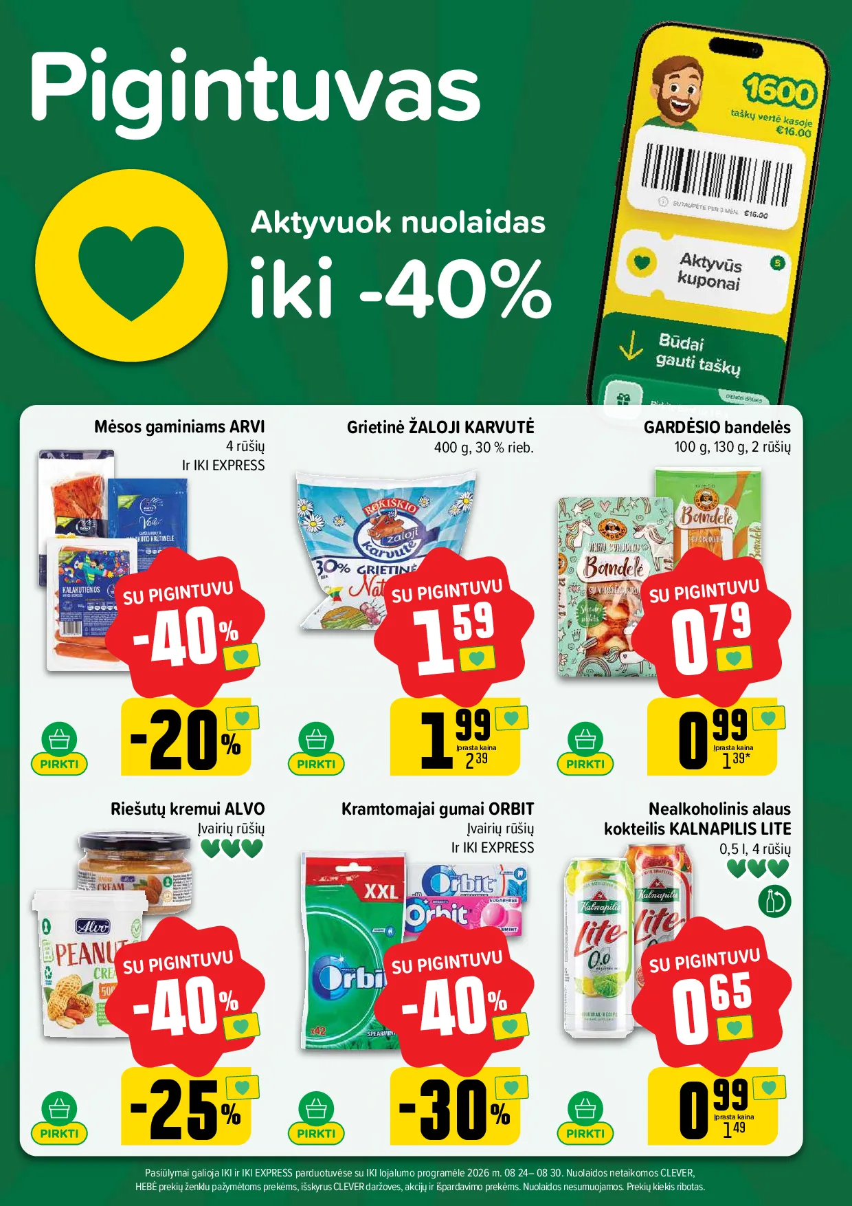 Iki akcijos šią savaitę. Galioja nuo 2026-08-24 iki 2026-08-30 – 35 psl.