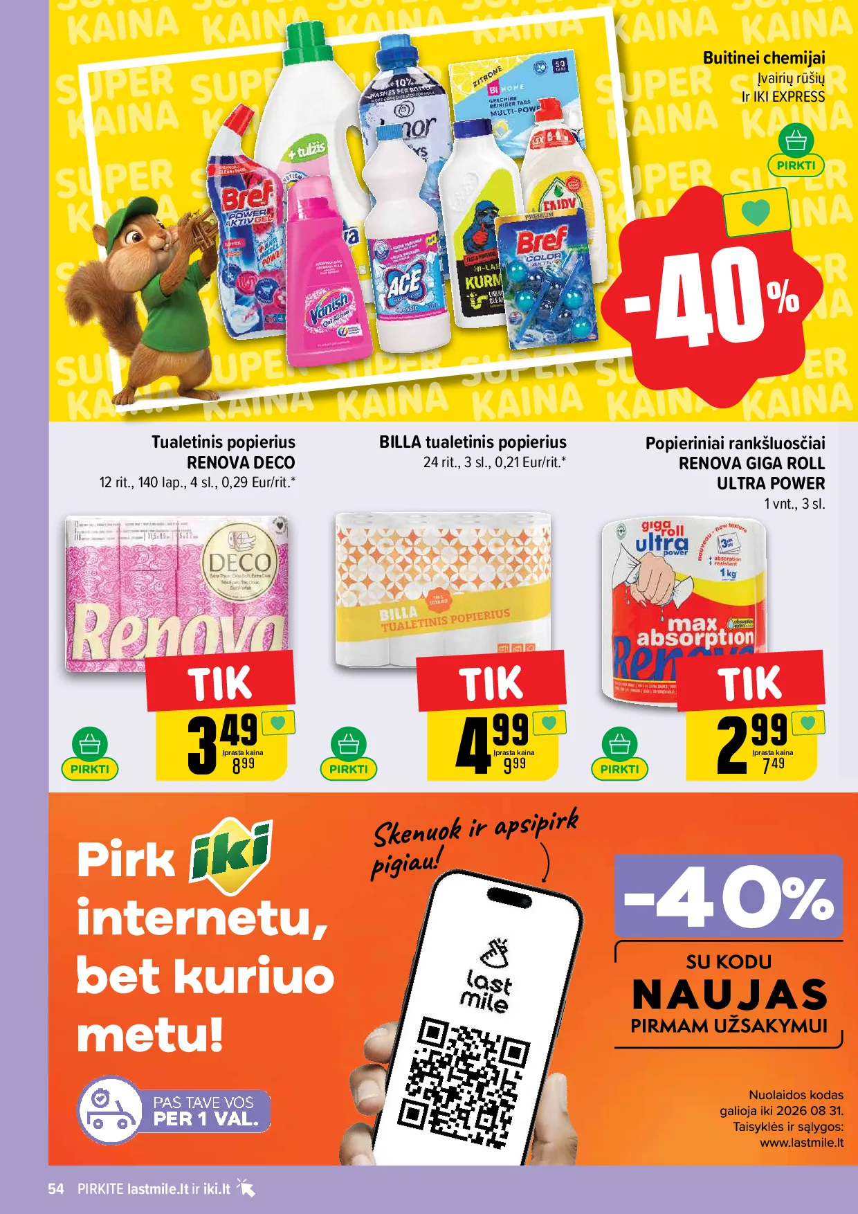 Iki akcijos šią savaitę. Galioja nuo 2026-08-24 iki 2026-08-30 – 54 psl.