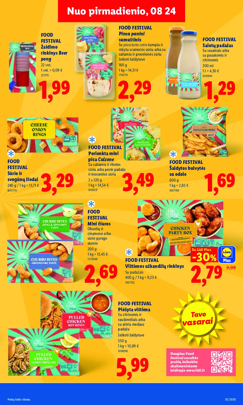 Lidl akcijos šią savaitę. Galioja nuo 2026-08-24 iki 2026-08-30 – 19 psl.