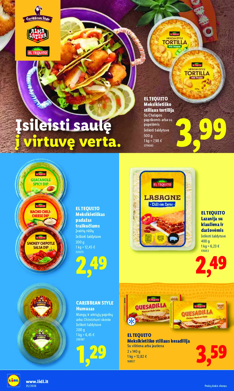 Lidl akcijos šią savaitę. Galioja nuo 2026-08-24 iki 2026-08-30 – 24 psl.
