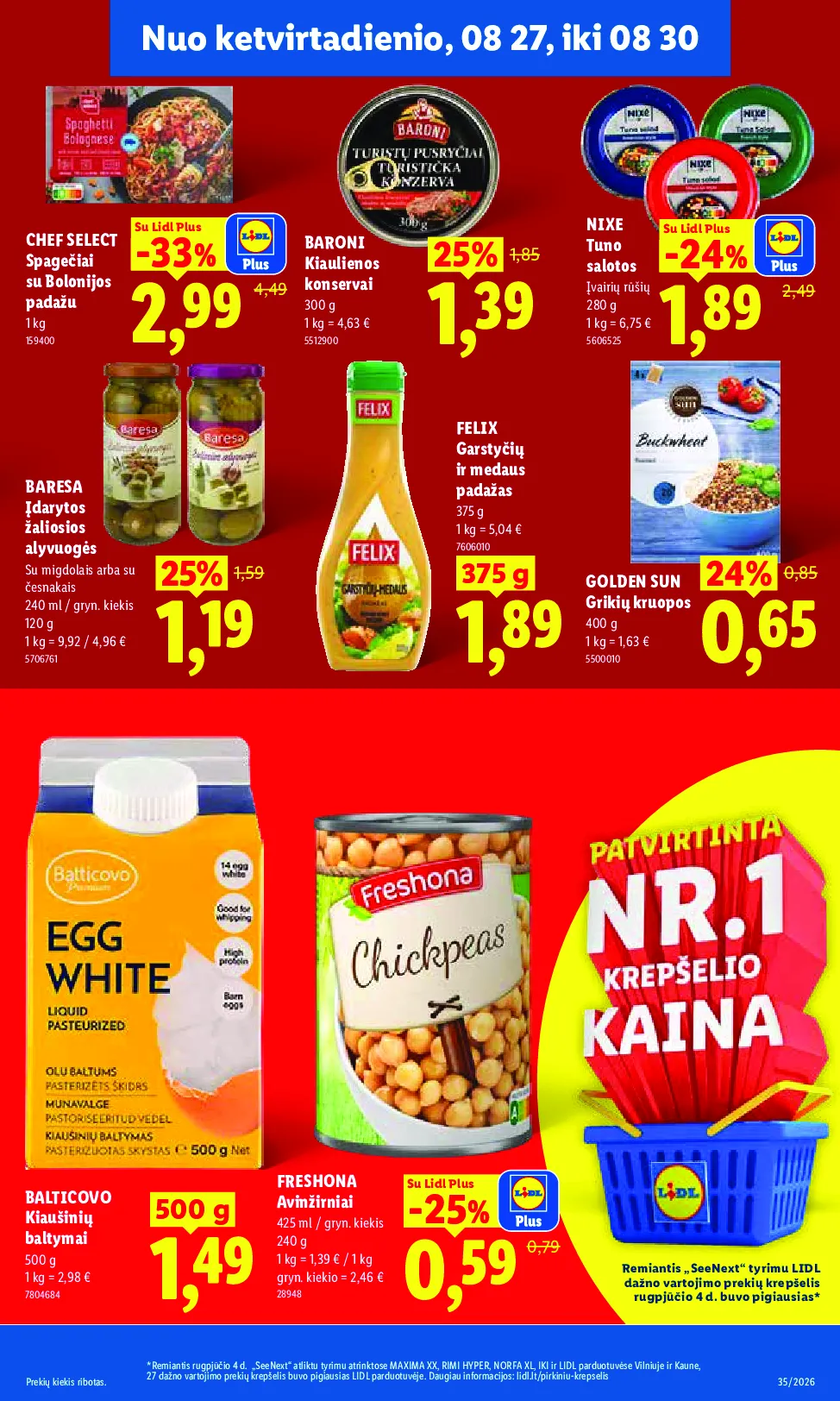 Lidl akcijos šią savaitę. Galioja nuo 2026-08-24 iki 2026-08-30 – 29 psl.