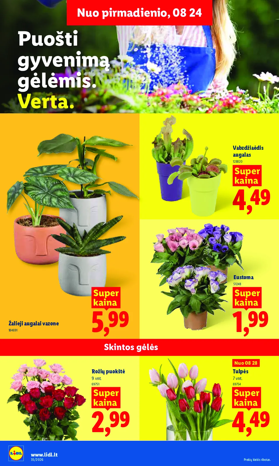 Lidl akcijos šią savaitę. Galioja nuo 2026-08-24 iki 2026-08-30 – 6 psl.