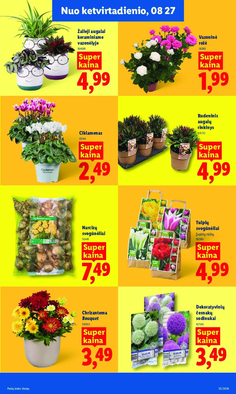 Lidl akcijos šią savaitę. Galioja nuo 2026-08-24 iki 2026-08-30 – 7 psl.