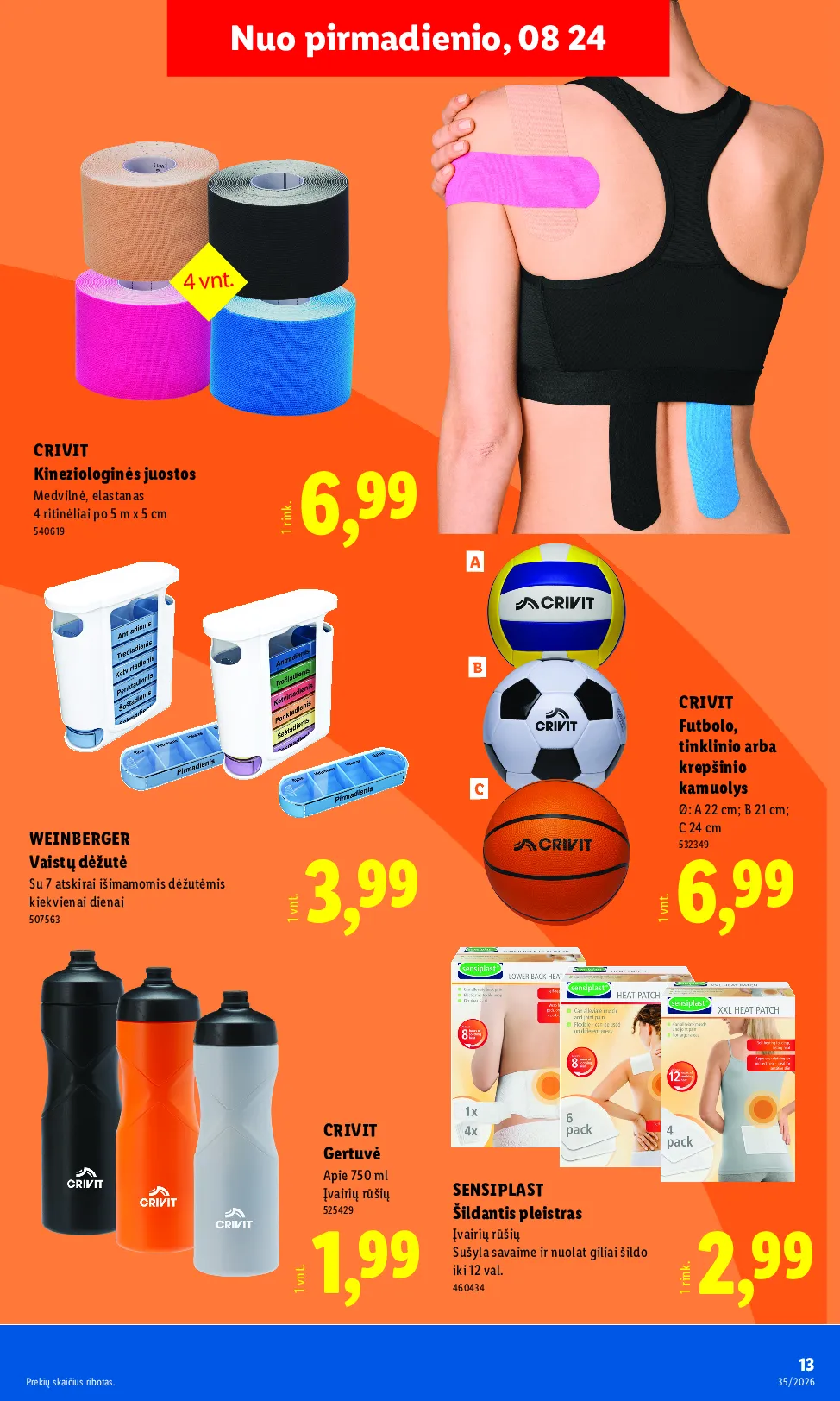 Lidl akcijos šią savaitę. Galioja nuo 2026-08-24 iki 2026-08-30 – 13 psl.