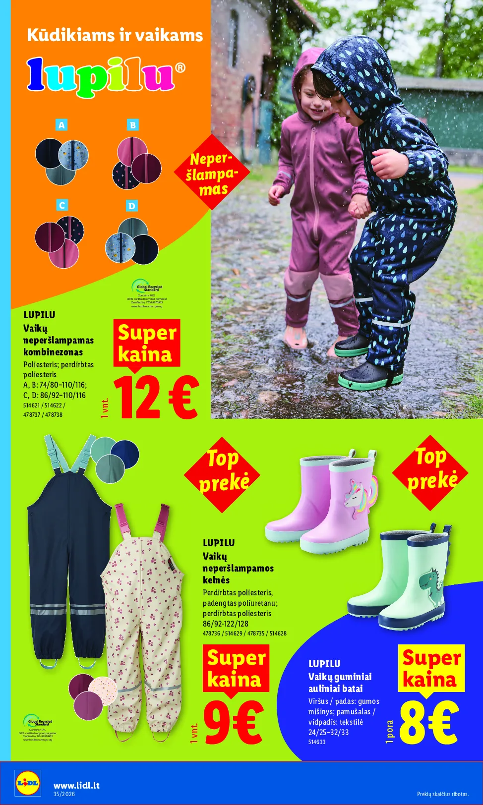 Lidl akcijos šią savaitę. Galioja nuo 2026-08-24 iki 2026-08-30 – 14 psl.
