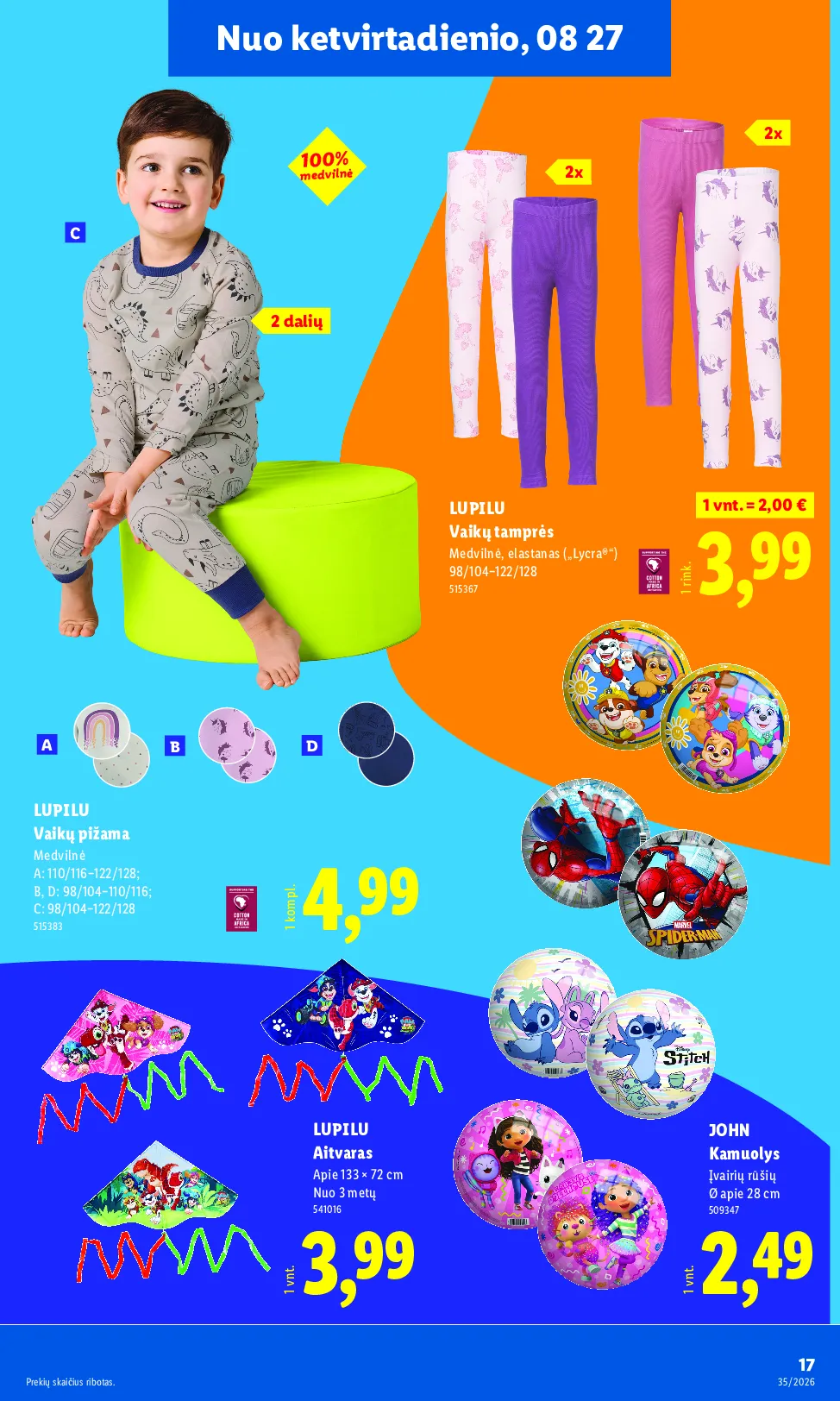 Lidl akcijos šią savaitę. Galioja nuo 2026-08-24 iki 2026-08-30 – 17 psl.