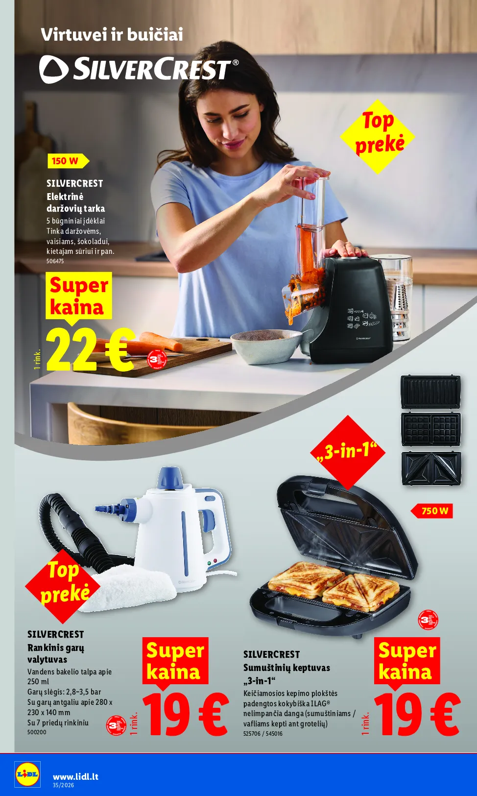 Lidl akcijos šią savaitę. Galioja nuo 2026-08-24 iki 2026-08-30 – 2 psl.