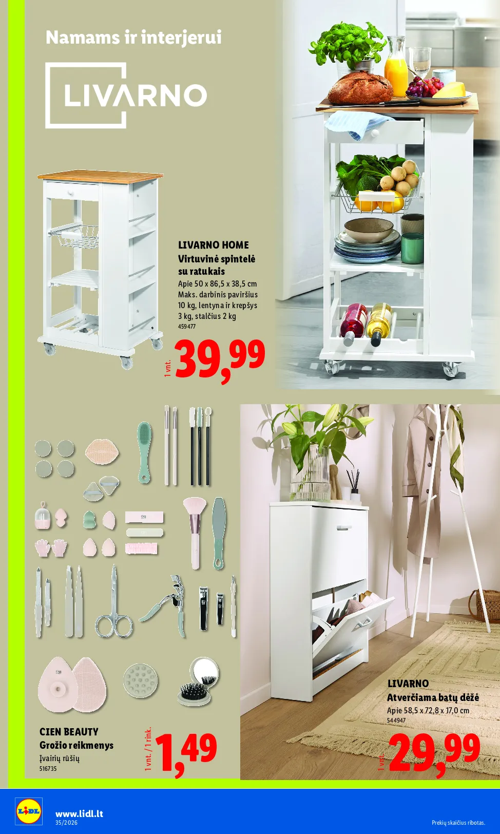 Lidl akcijos šią savaitę. Galioja nuo 2026-08-24 iki 2026-08-30 – 20 psl.
