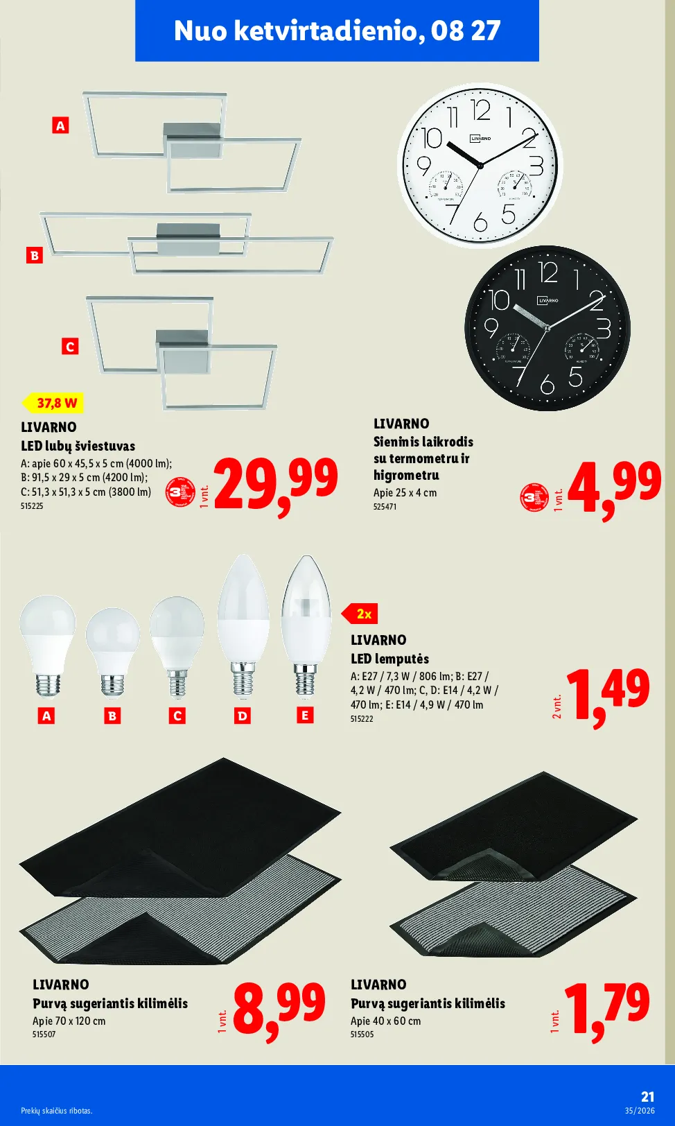 Lidl akcijos šią savaitę. Galioja nuo 2026-08-24 iki 2026-08-30 – 21 psl.
