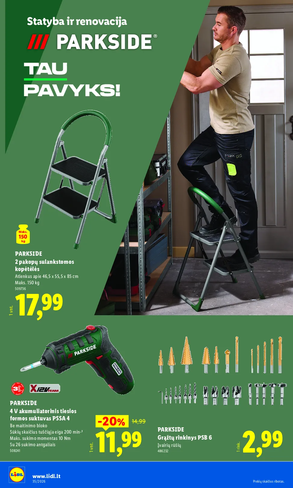 Lidl akcijos šią savaitę. Galioja nuo 2026-08-24 iki 2026-08-30 – 24 psl.