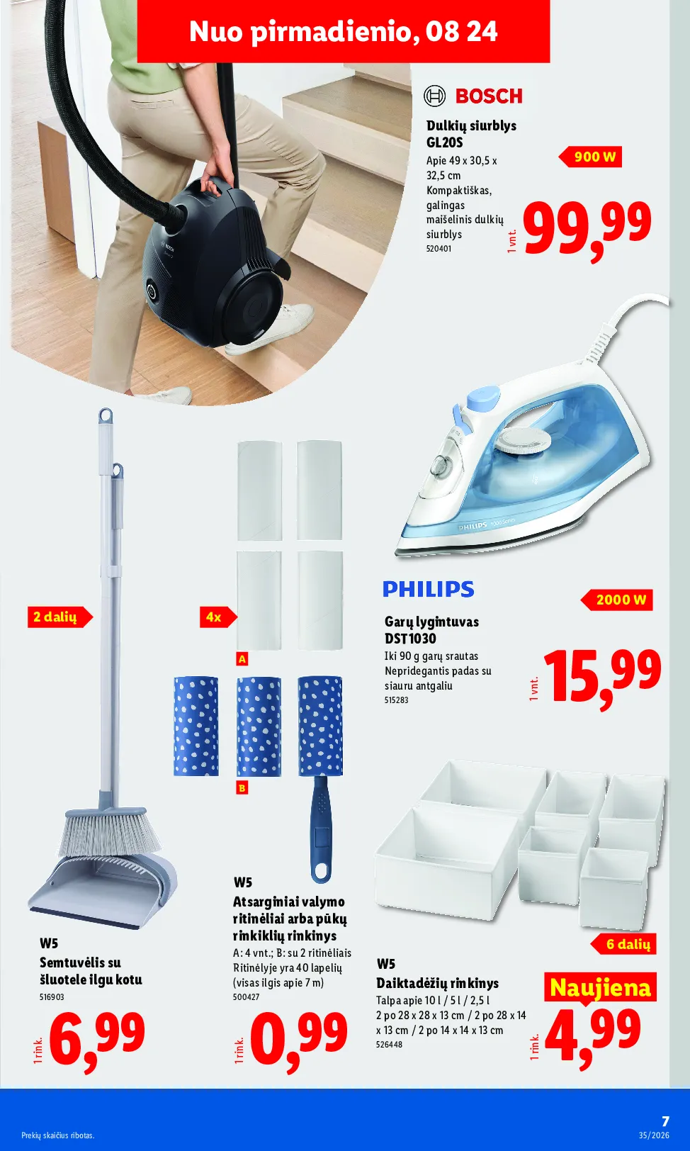 Lidl akcijos šią savaitę. Galioja nuo 2026-08-24 iki 2026-08-30 – 7 psl.
