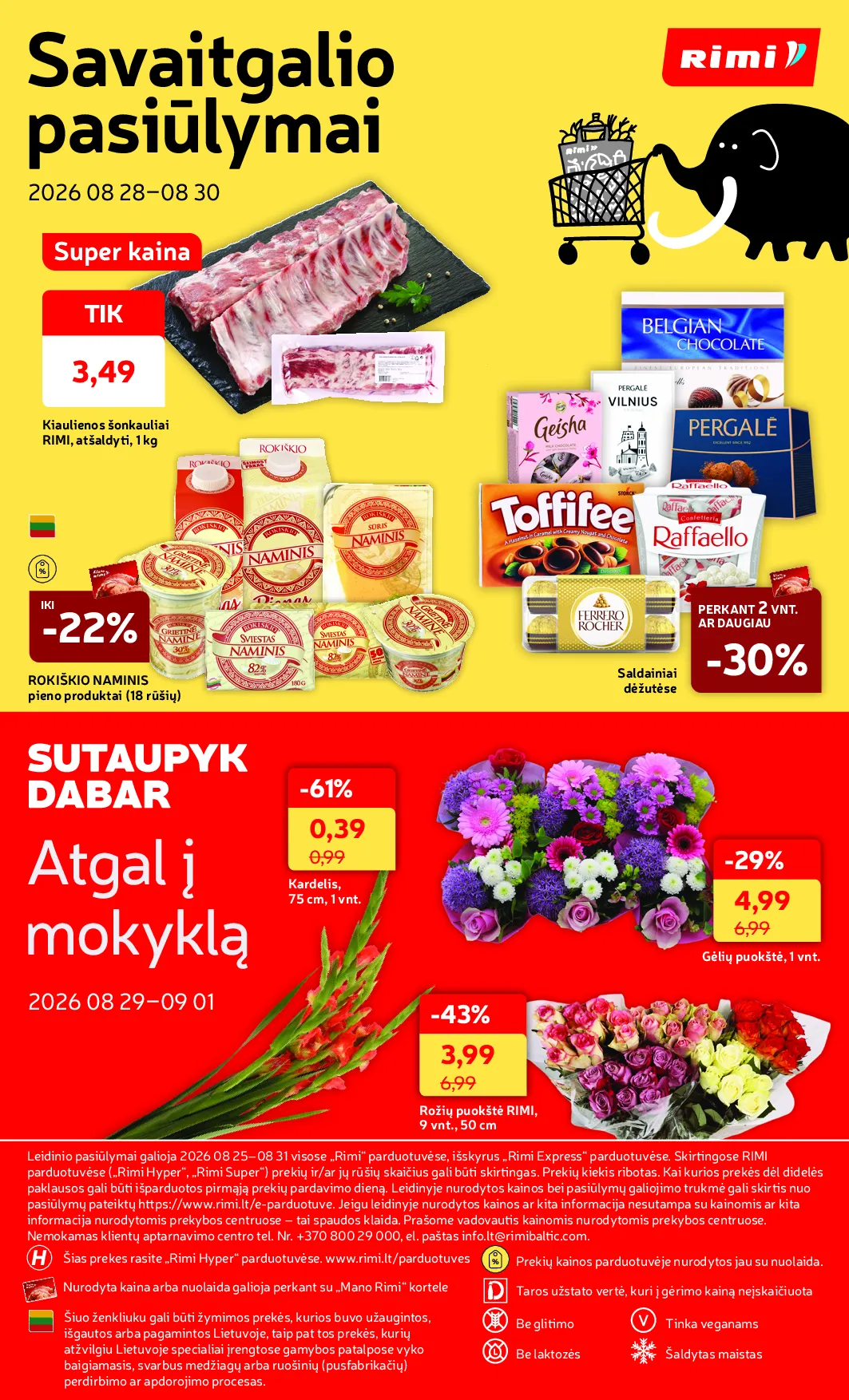 Rimi akcijos šią savaitę. Galioja nuo 2026-08-25 iki 2026-08-31 – 31 psl.