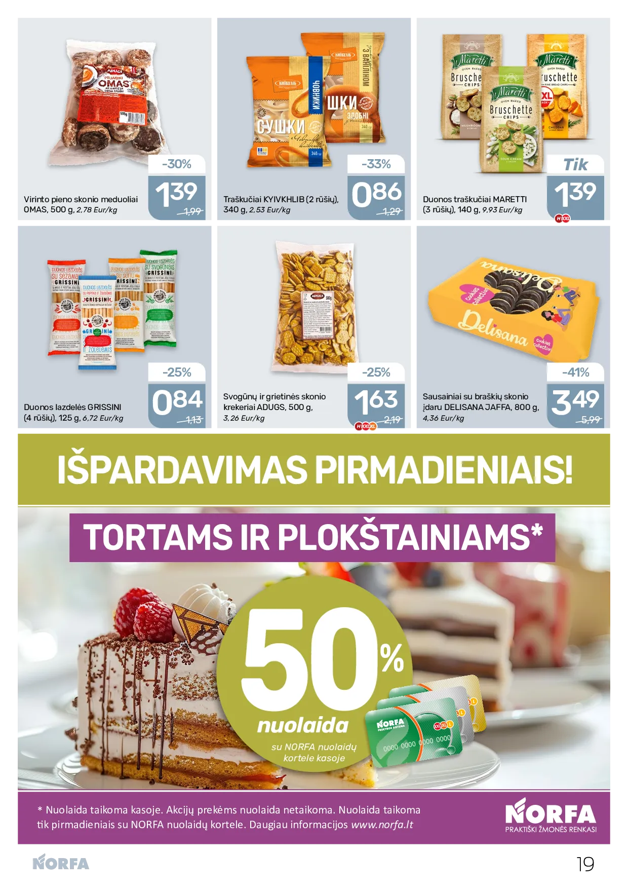 Norfa akcijos šią savaitę. Galioja nuo 2026-08-20 iki 2026-09-02 – 19 psl.