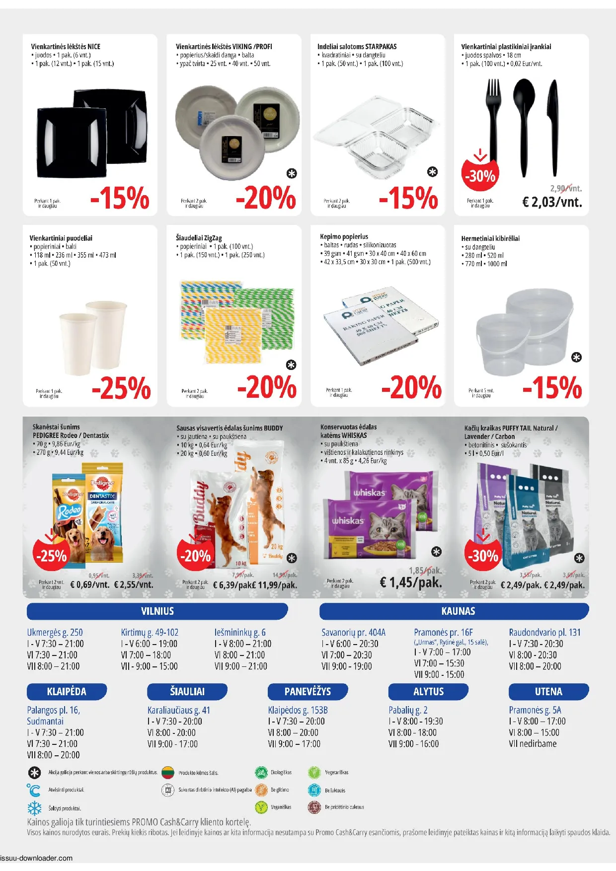 Promo Cash&Carry akcijos šią savaitę. Galioja nuo 2026-08-26 iki 2026-09-08 – 12 psl.