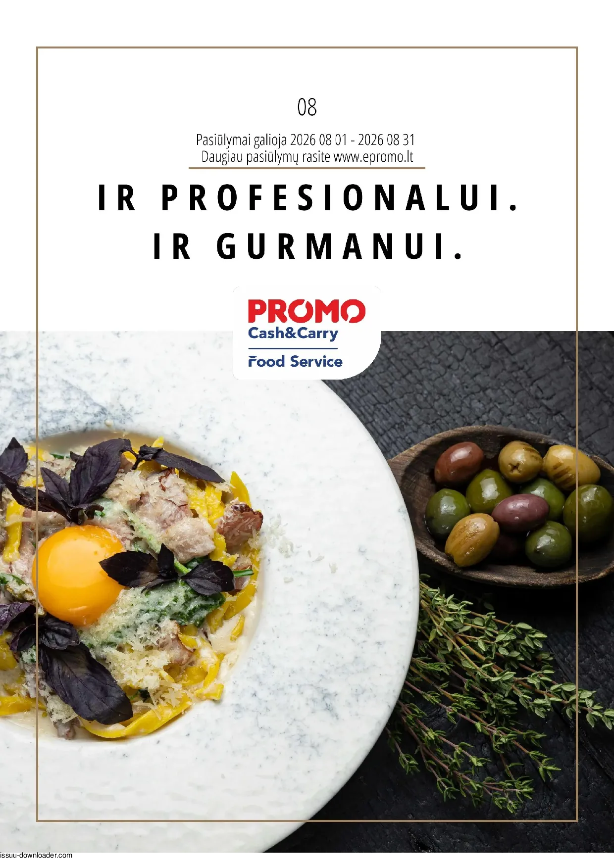 PROMO Cash&Carry maisto akcijų leidinys – 1 psl.