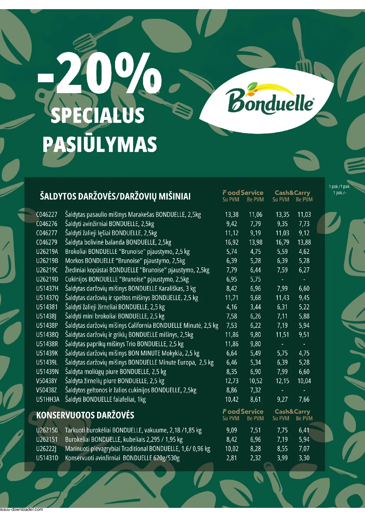 Promo Cash&Carry akcijos šią savaitę. Galioja nuo 2026-08-01 iki 2026-08-31 – 7 psl.