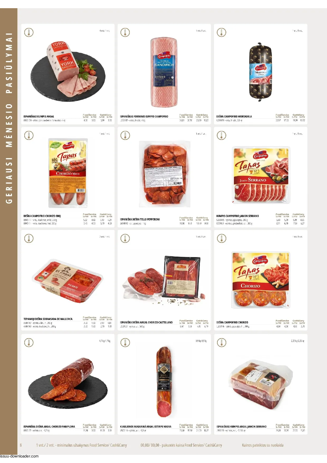 Promo Cash&Carry akcijos šią savaitę. Galioja nuo 2026-08-01 iki 2026-08-31 – 8 psl.