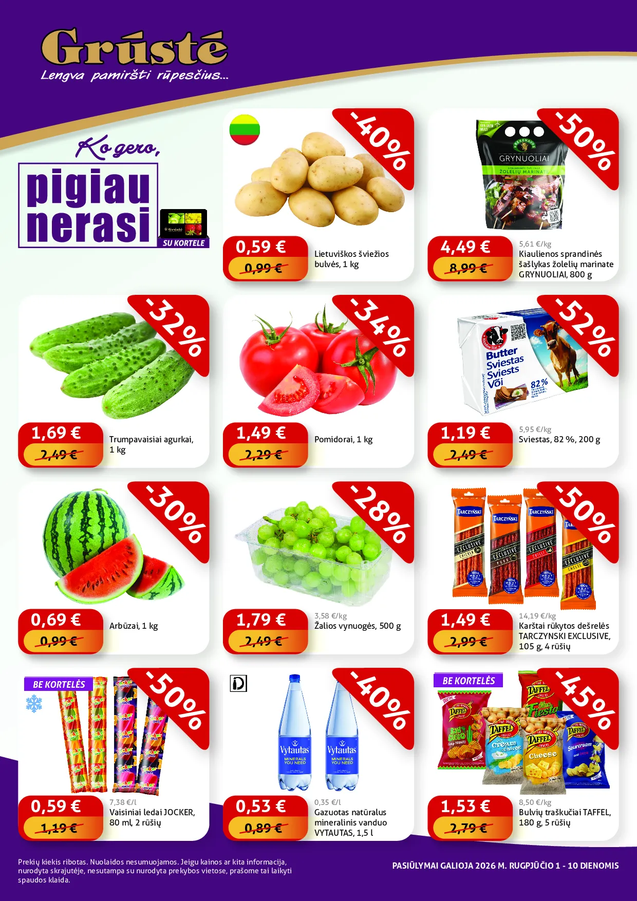 Grūstė pigiau nerasi – 1 psl.
