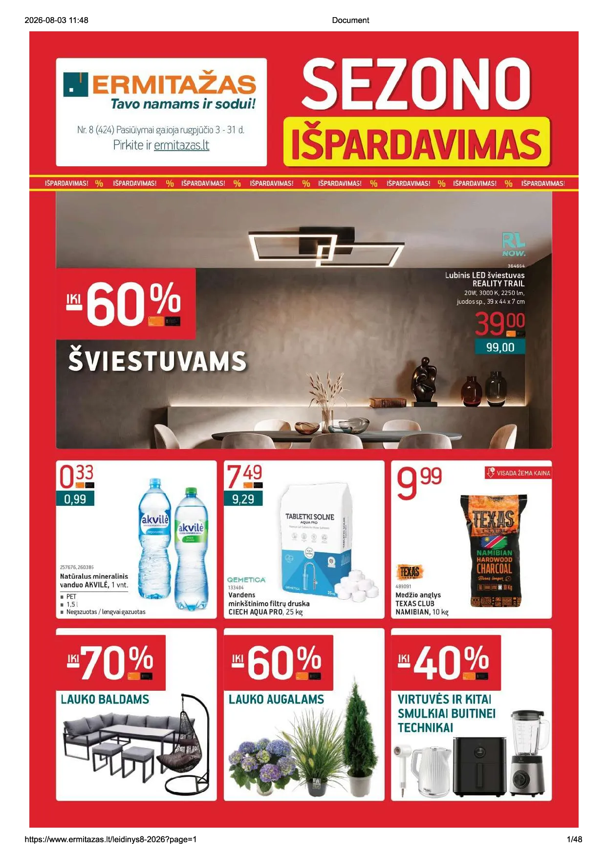 Ermitažas leidinys – 1 psl.