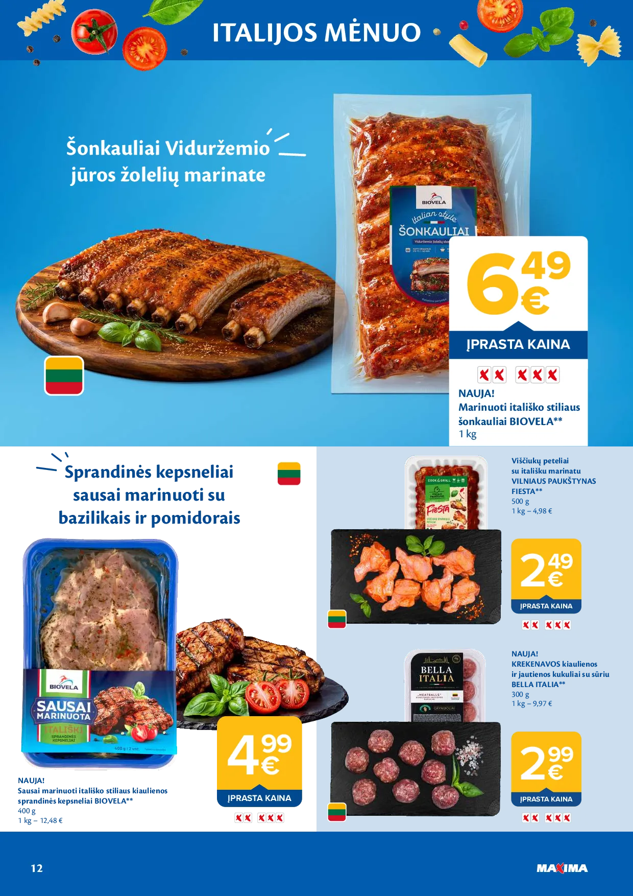 Maxima Italijos mėnuo – 12 psl.
