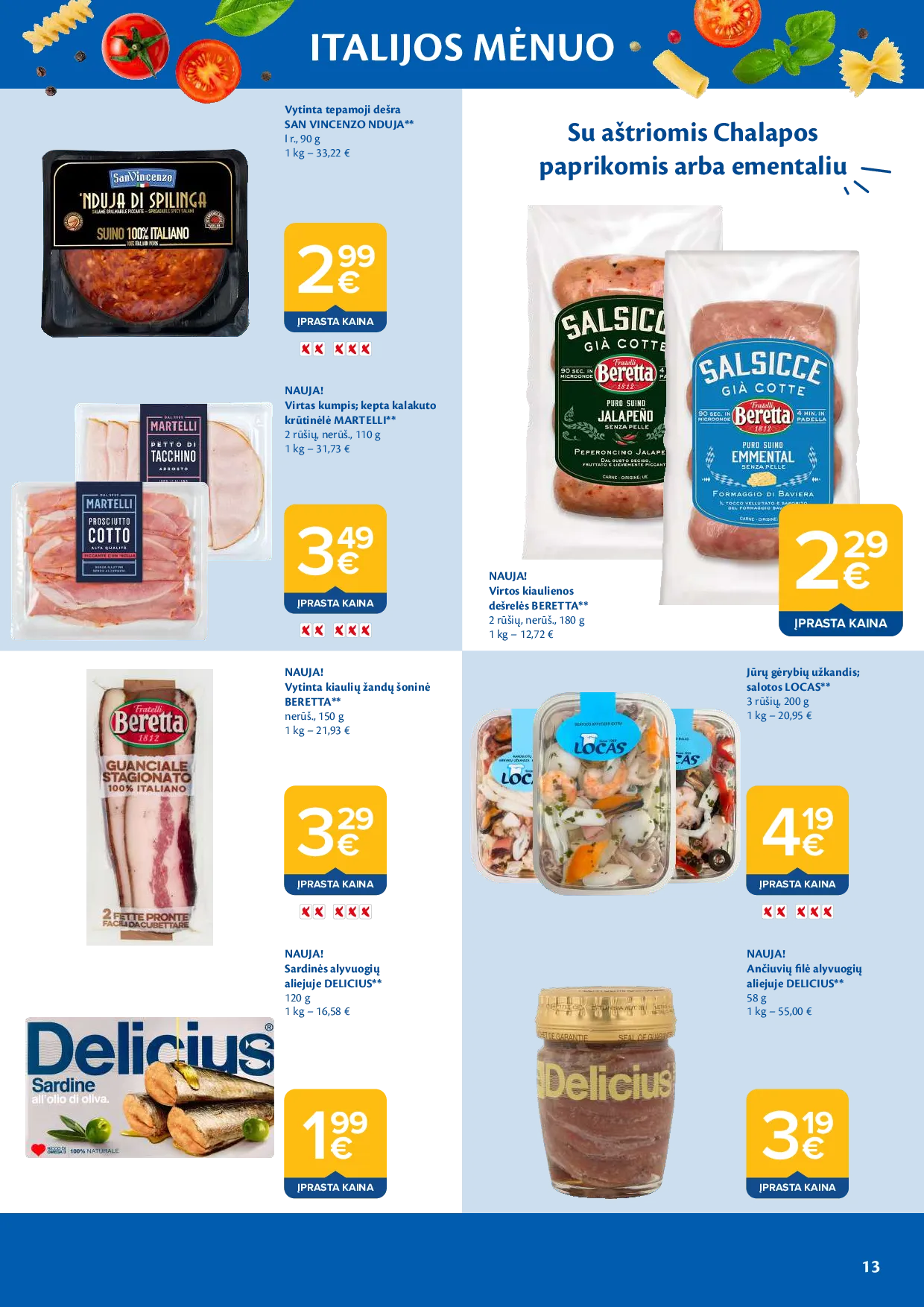 Maxima Italijos mėnuo – 13 psl.