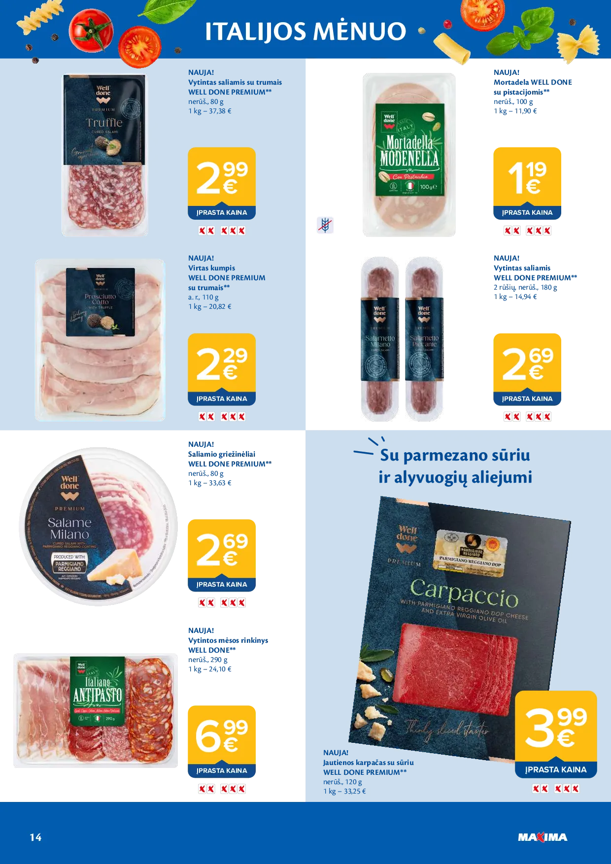 Maxima Italijos mėnuo – 14 psl.