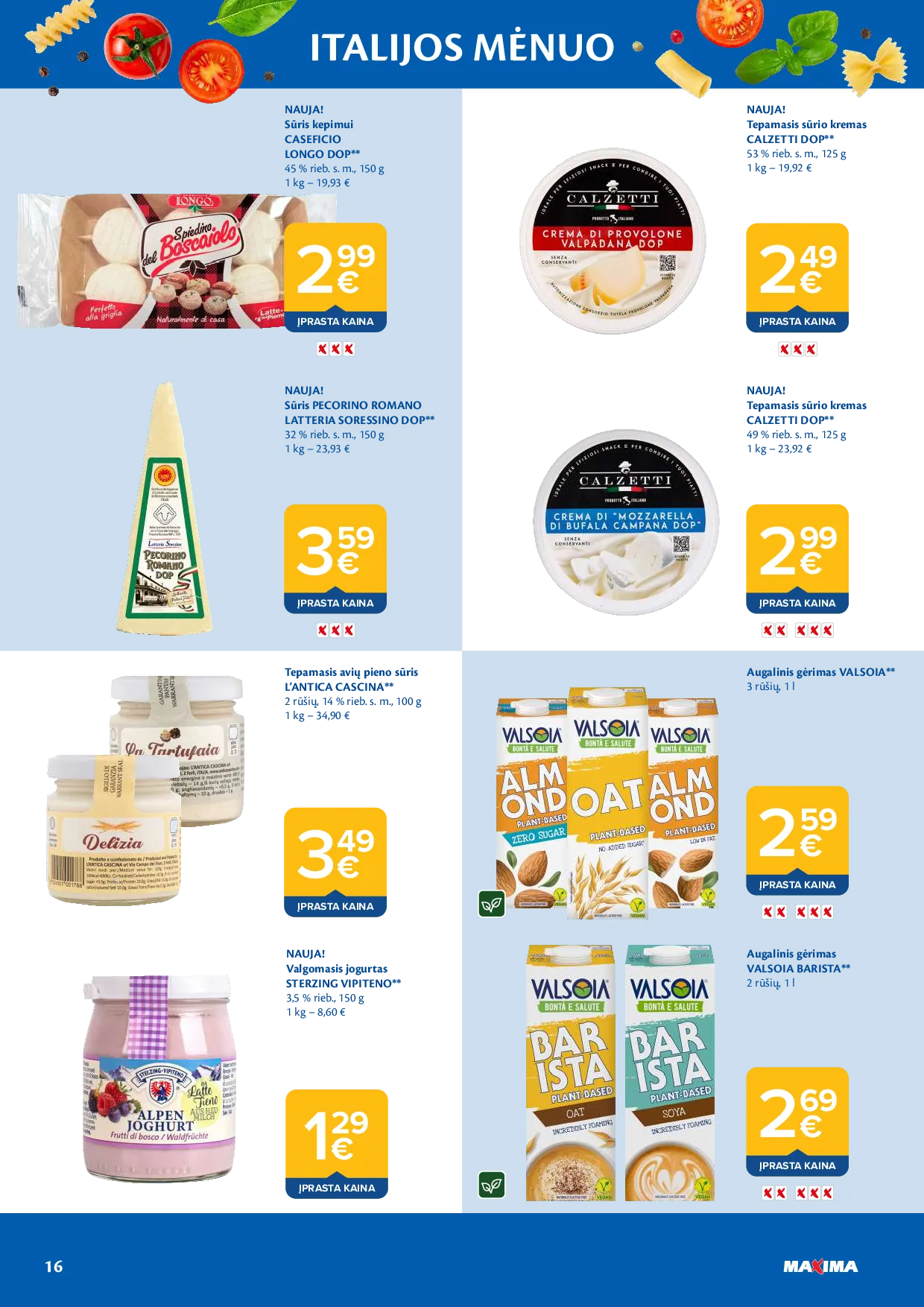 Maxima Italijos mėnuo – 16 psl.