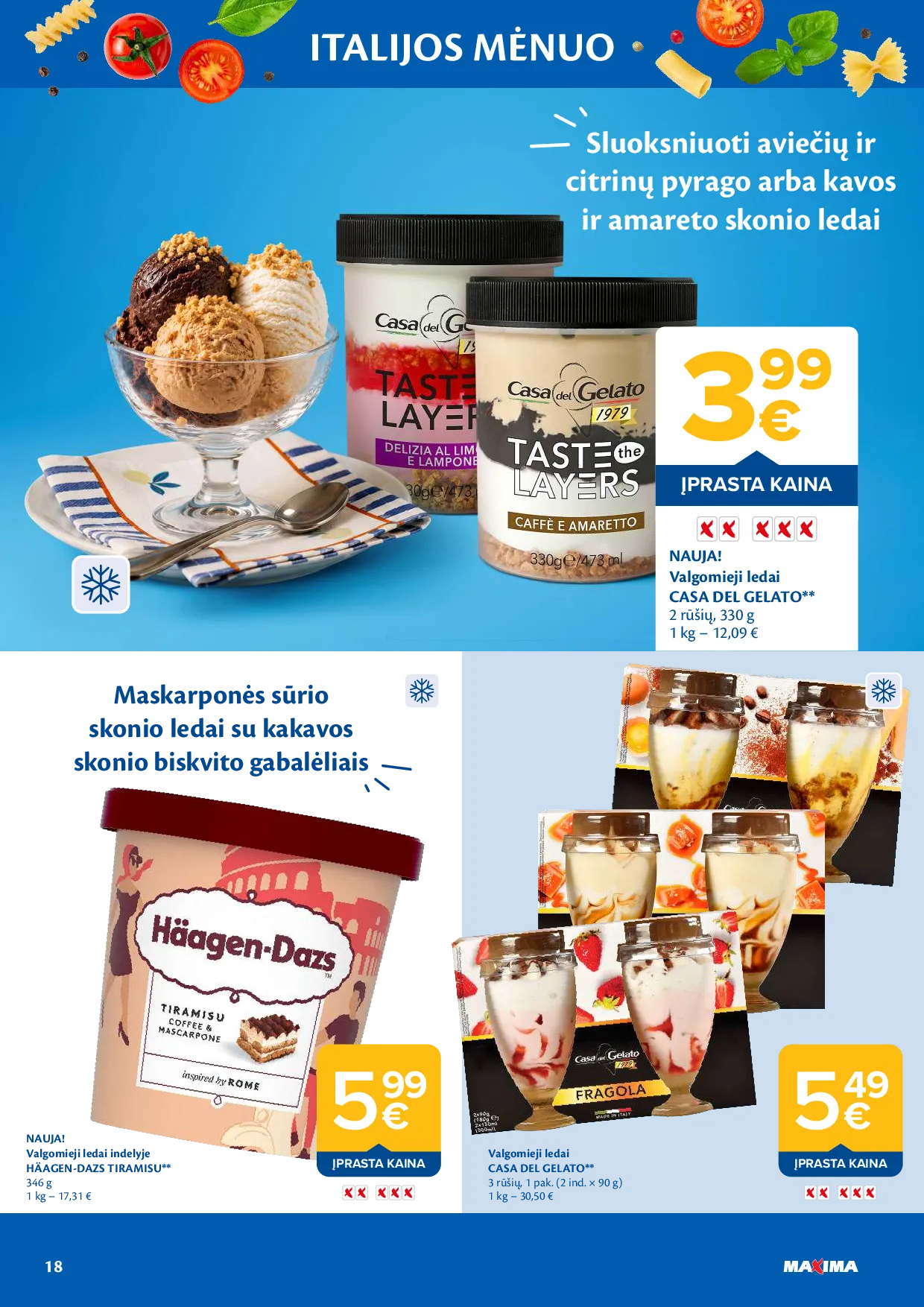 Maxima Italijos mėnuo – 18 psl.