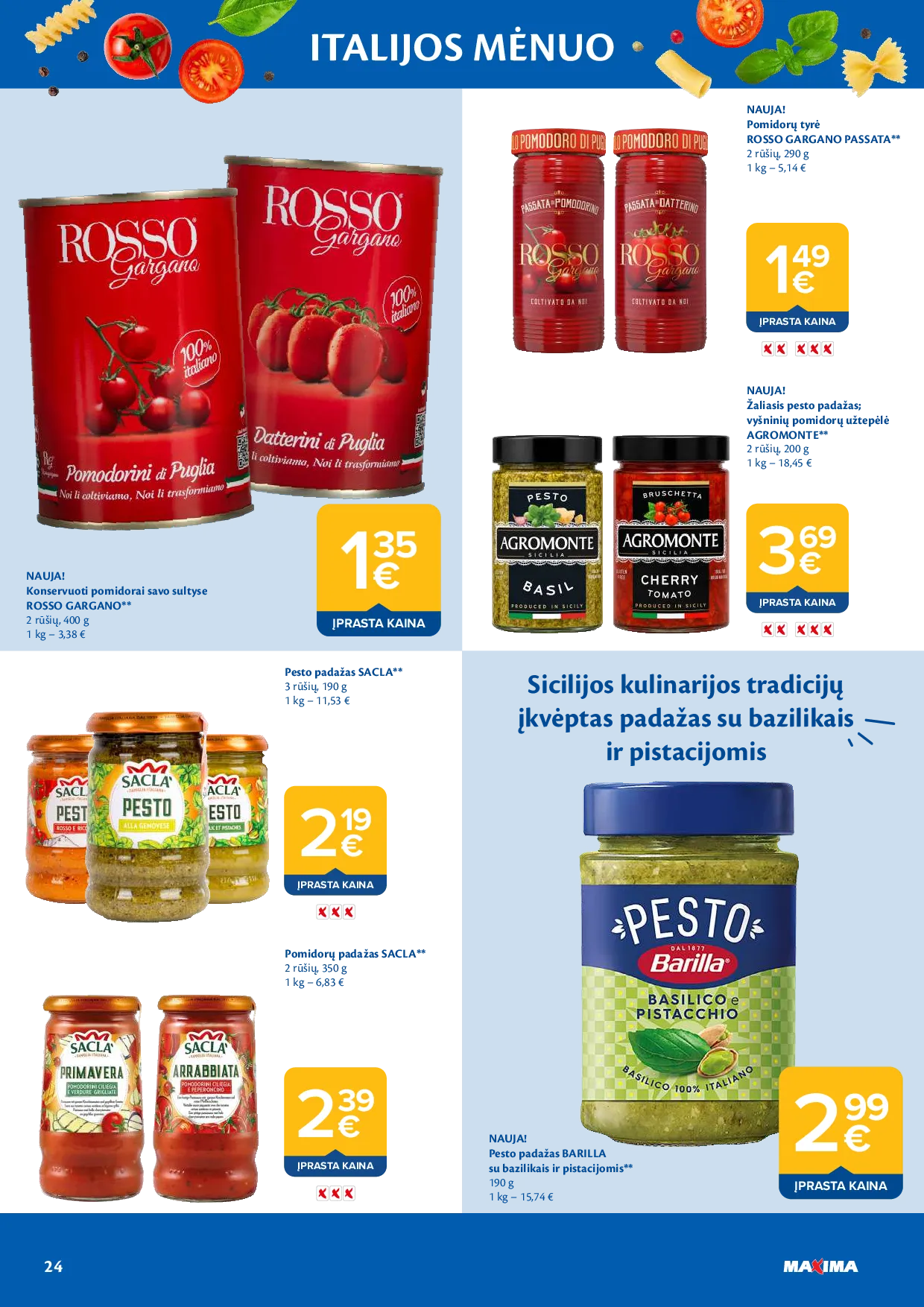 Maxima Italijos mėnuo – 24 psl.
