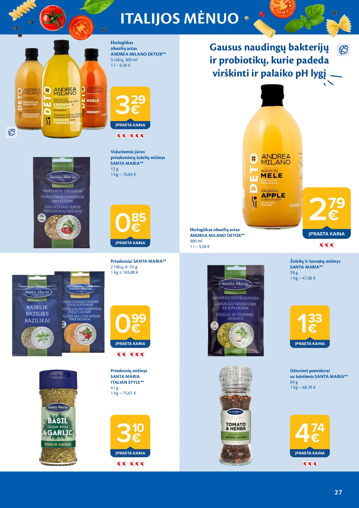 Maxima Italijos mėnuo – 27 psl.