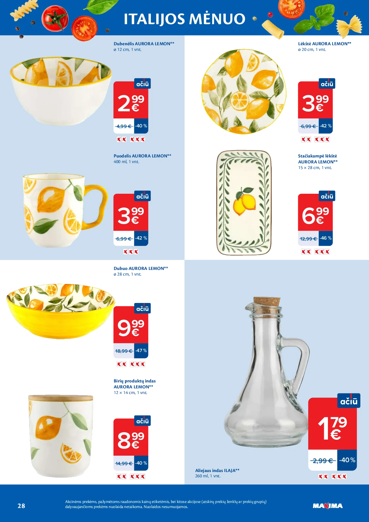 Maxima Italijos mėnuo – 28 psl.