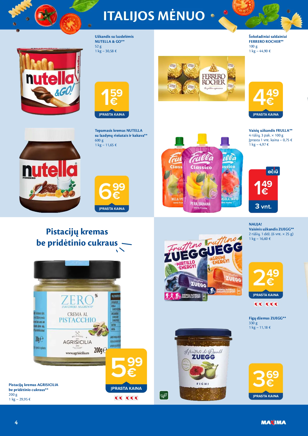 Maxima Italijos mėnuo – 4 psl.