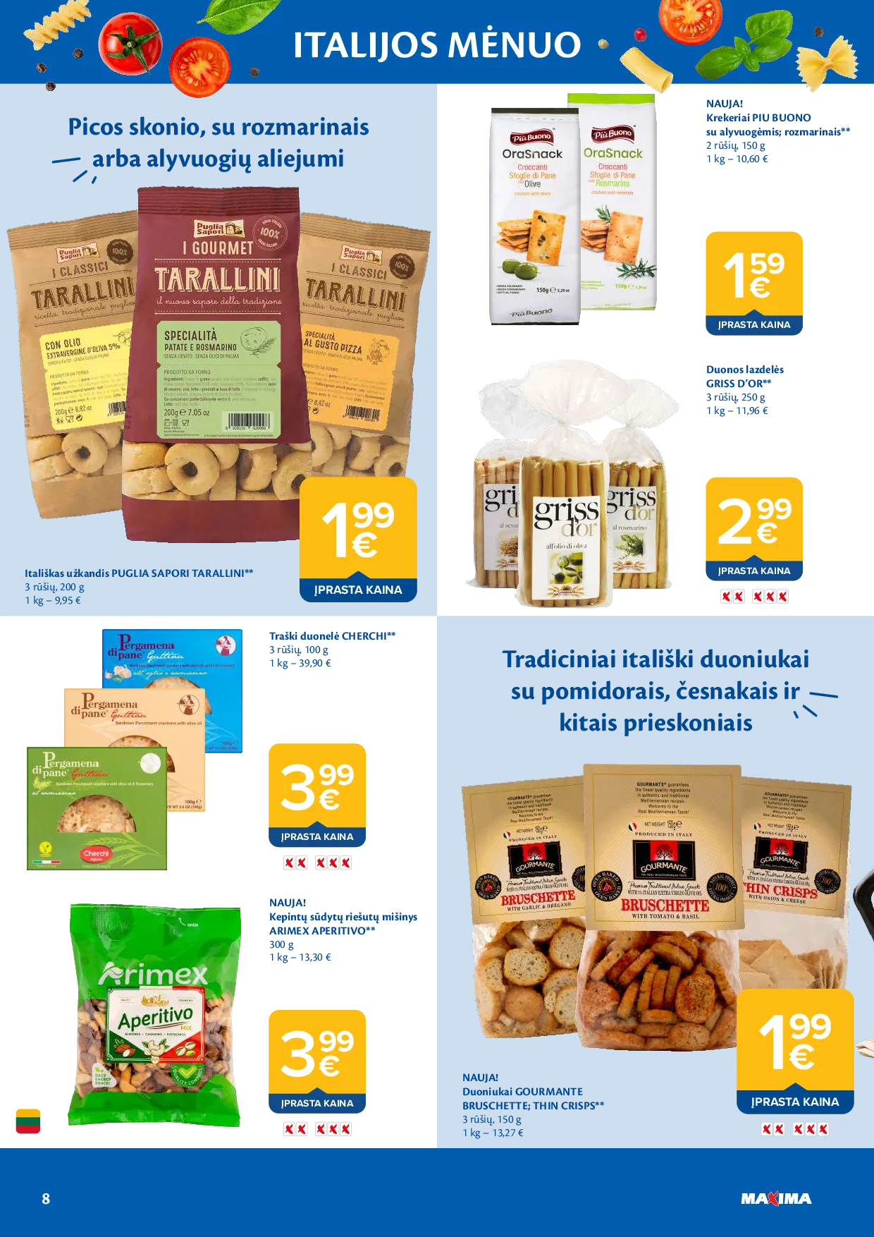 Maxima Italijos mėnuo – 8 psl.