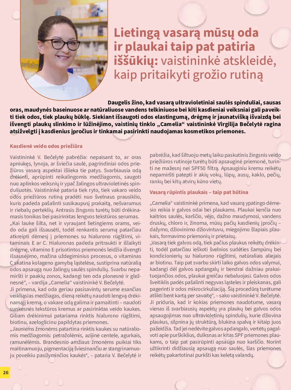 Camelia leidinys – 26 psl.