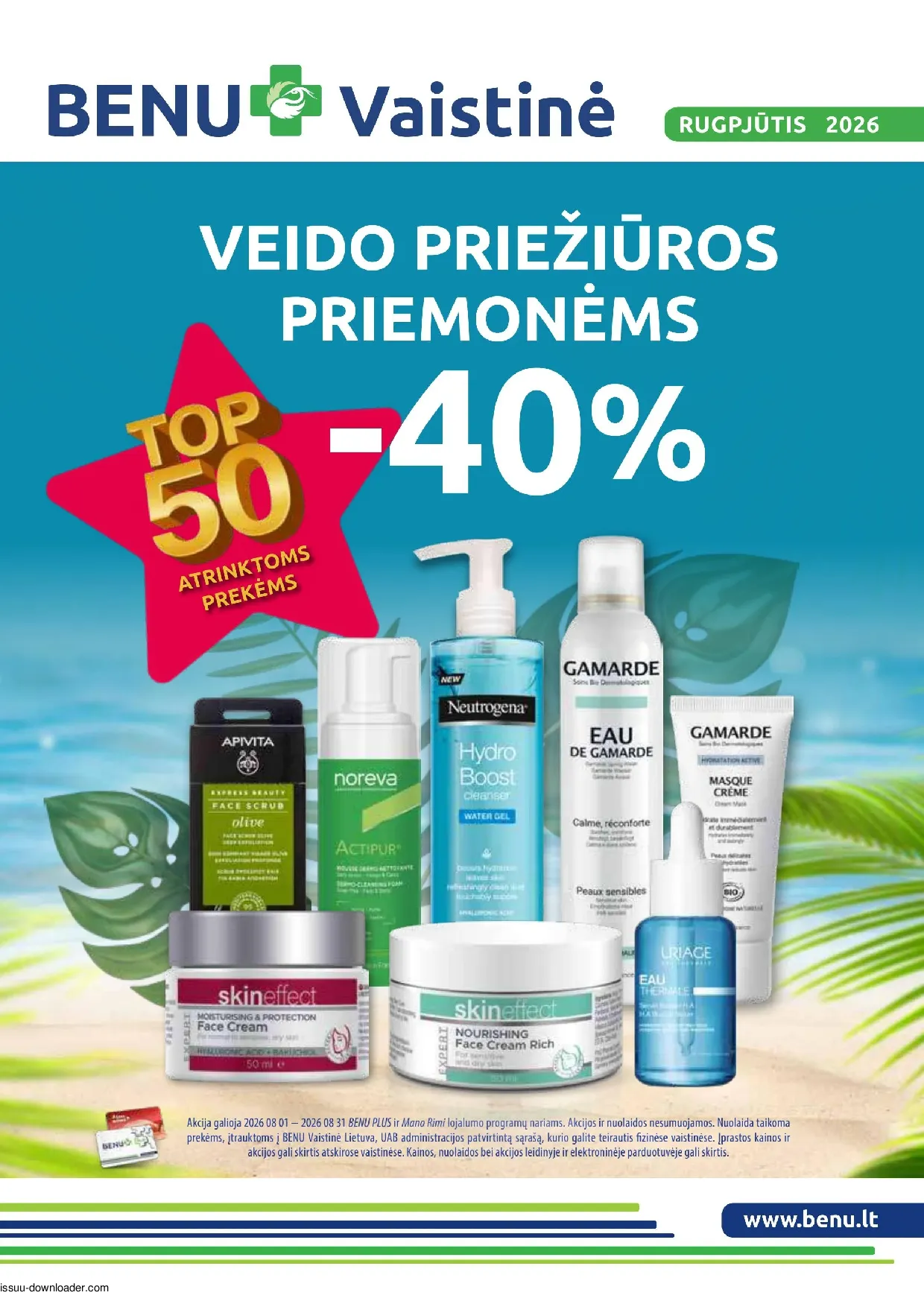Benu leidinys – 1 psl.