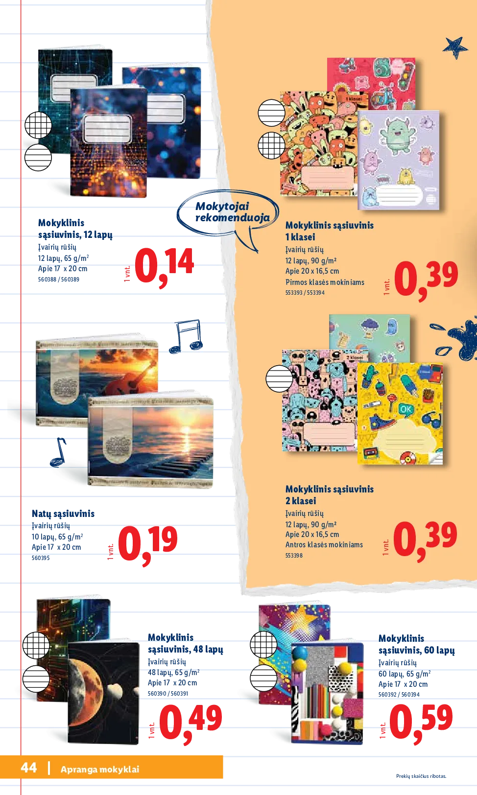 Lidl atgal į mokyklą – 44 psl.