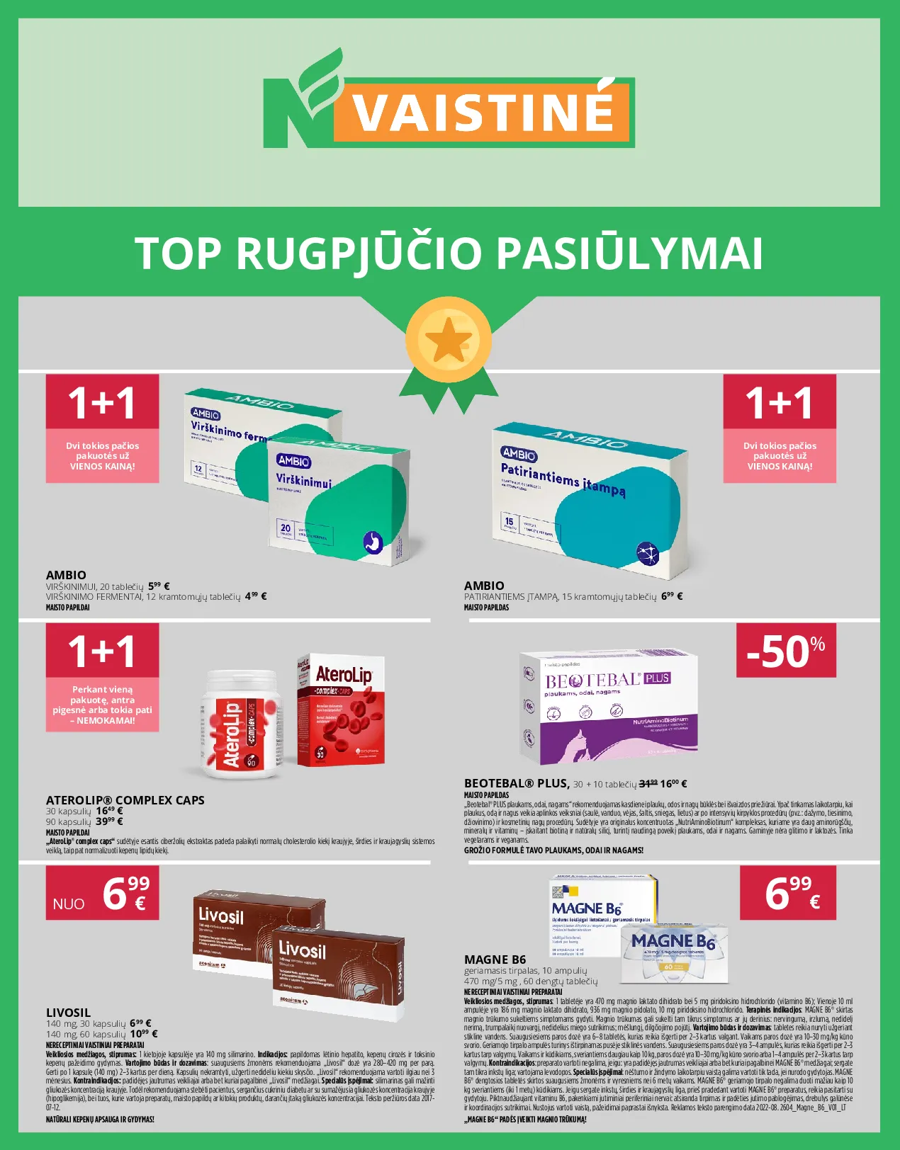 Norfa vaistinės leidinys – 1 psl.