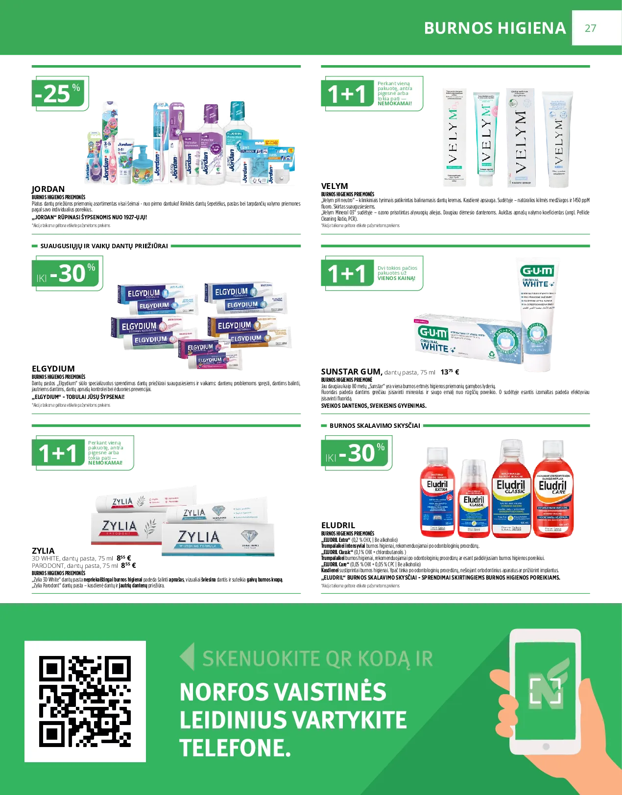 Norfa vaistinė akcijos šią savaitę. Galioja nuo 2026-08-01 iki 2026-08-31 – 27 psl.