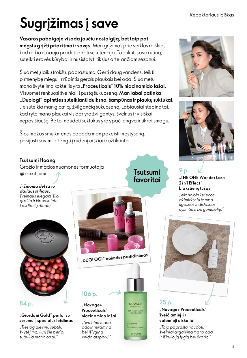 Oriflame katalogas – 3 psl.